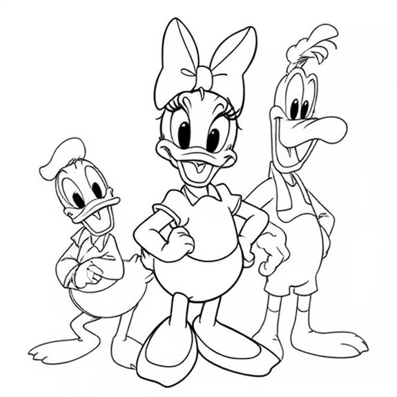 Daisy Duck And Companions Coloring Pages Daisy Duck And Companions Coloring Pages