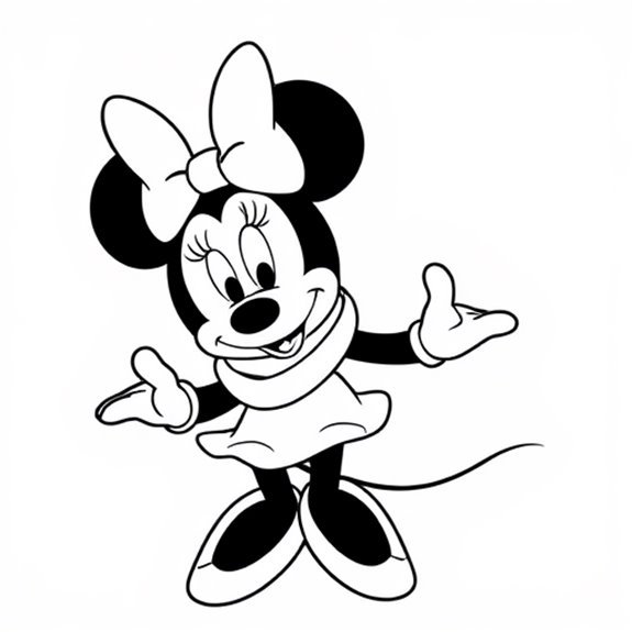 Minnie Mouse Seasonal Adventures Coloring Pages Minnie Mouse Seasonal Adventures Coloring Pages