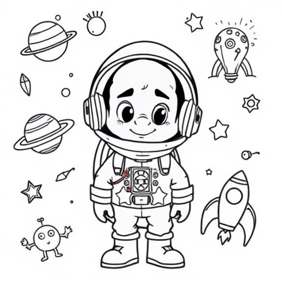Silly Astronauts On Adventures Coloring Pages Silly Astronauts On Adventures Coloring Pages